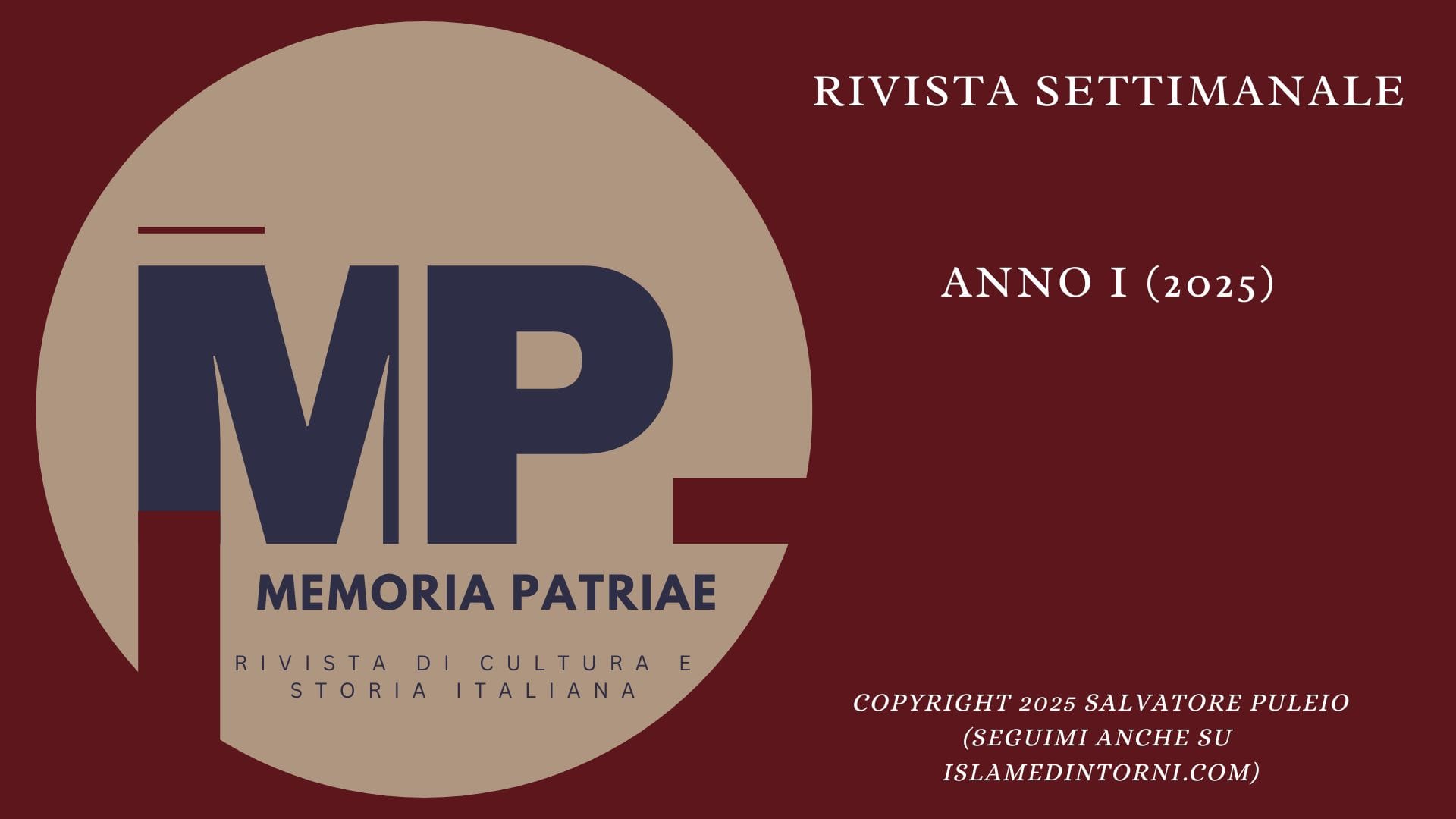 Memoria Patriae I(III), 2025