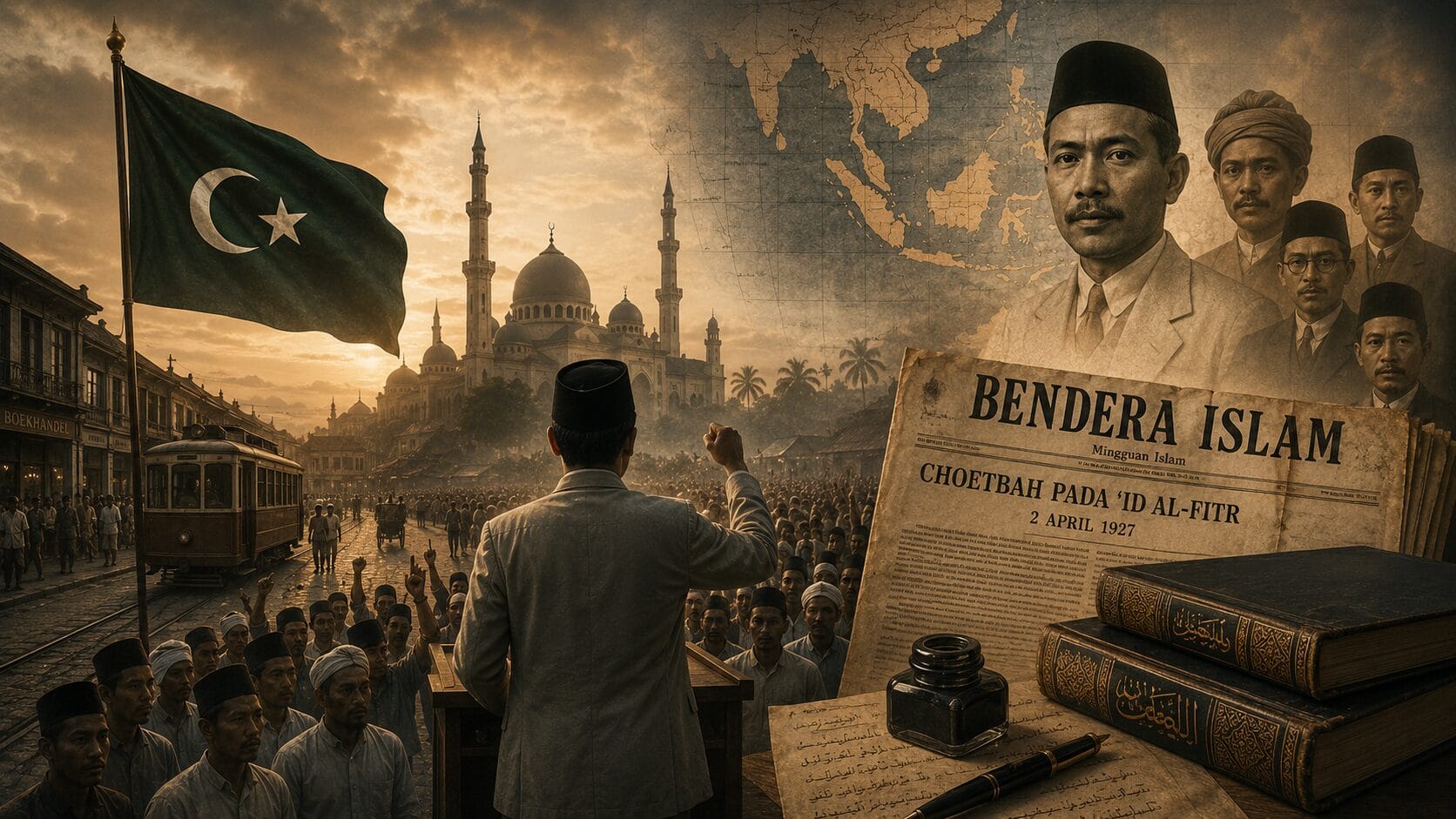 bandera islam sarekat islam propaganda indie orientali olandesi