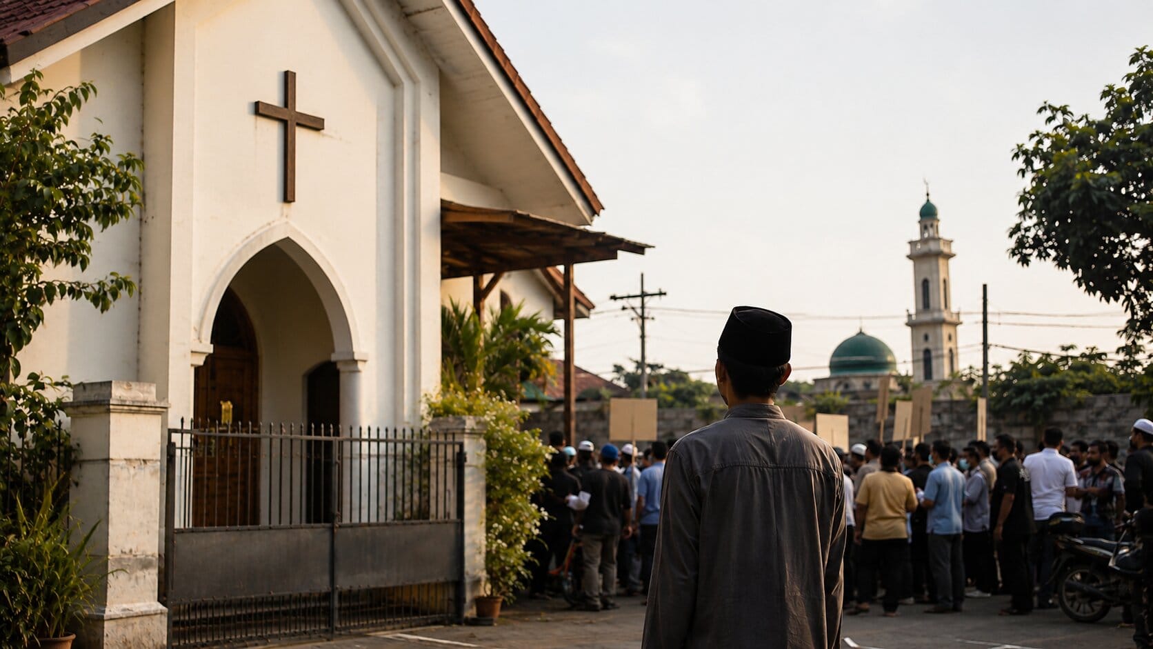 minareto islam indonesia intolleranza