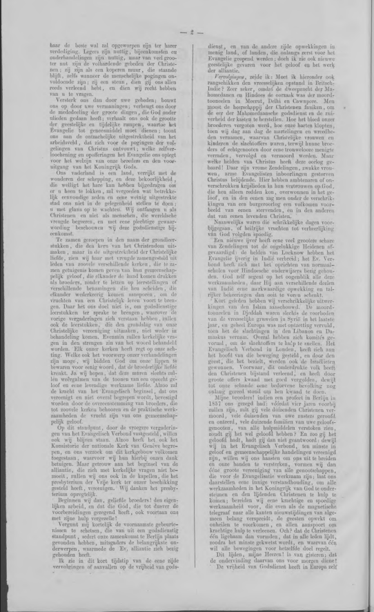 De Bazuin, Voci riformate dalla Chiesa cristiana secessionista nei Paesi Bassi, 13 Settembre 1861. Stampa Cristiana Olandese.