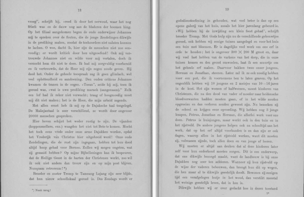 De Rijnsche Zening, 1905, Missioni Protestanti, Indie Orientali Olandesi