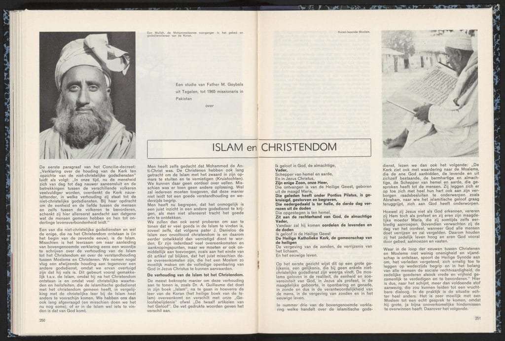 Islam en Christendom, Mill Hill, annalen van de St. Joseph-Congregatie, 11, 1966.Concilio Vaticano IICattolicesimo. Islam.