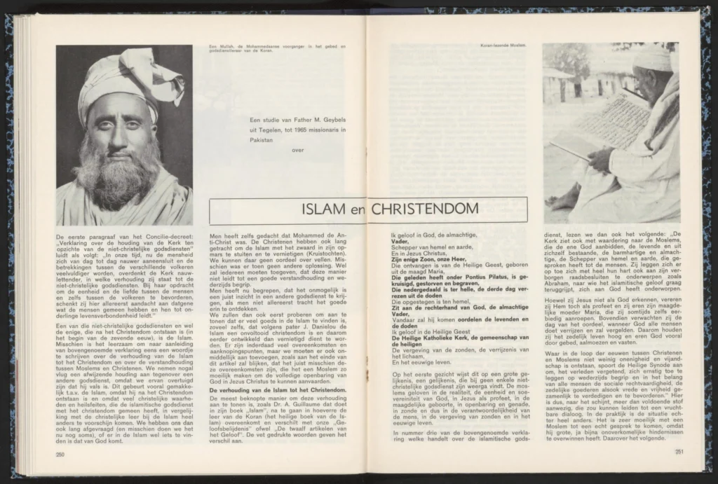 Islam en Christendom, Mill Hill, annalen van de St. Joseph-Congregatie, 11, 1966.Concilio Vaticano IICattolicesimo. Islam.