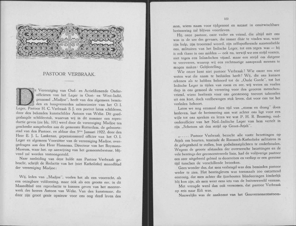 indie orientali olandesi padre verbraak 1922 cattolicesimo missione colonialismo. Sint Claverbond. 1922. Pastoor Verbraak.