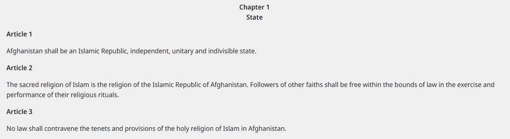 islam costituzionale persia afghanistan costituzione 