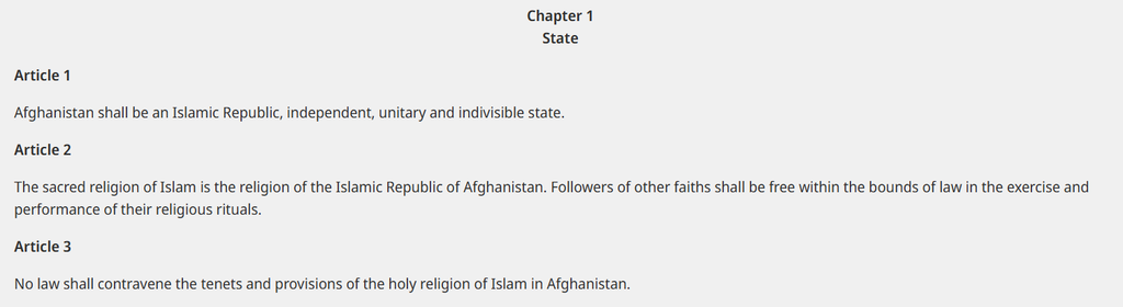 islam costituzionale persia afghanistan costituzione 