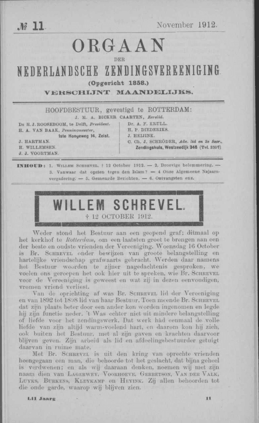 Orgaan der Nederlandsche Zendingsvereeniging. Fonti Coeve Olandesi. Islam Politico. Europa. Occidente. 1912. 2026.
