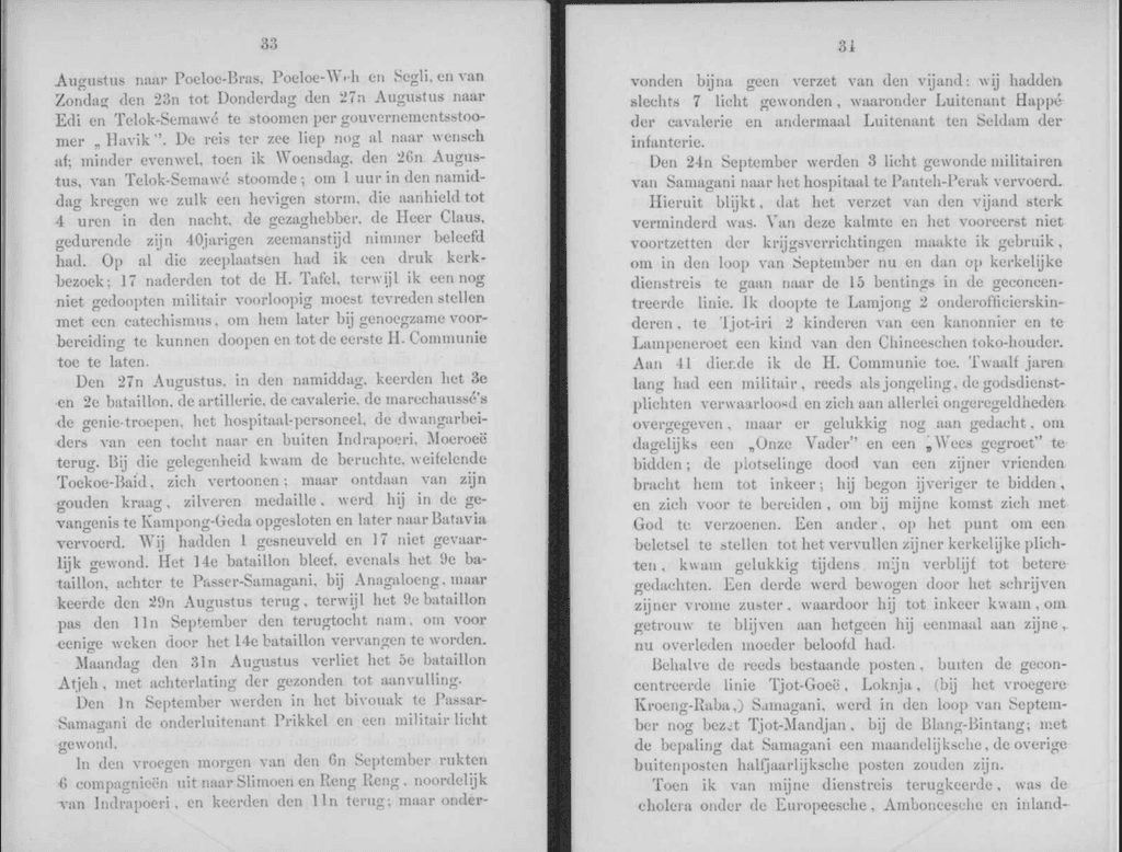 Kerkelijke beschouwingen over Groot-Atjeh en Onderhoorigheden gedurende de tweede helft van 1896, Berichten uit Nederlandsch Oost-Indie, III, 1897. Padre Verbraak. Guerra di Aceh. Gesuiti. Colonialismo olandese.