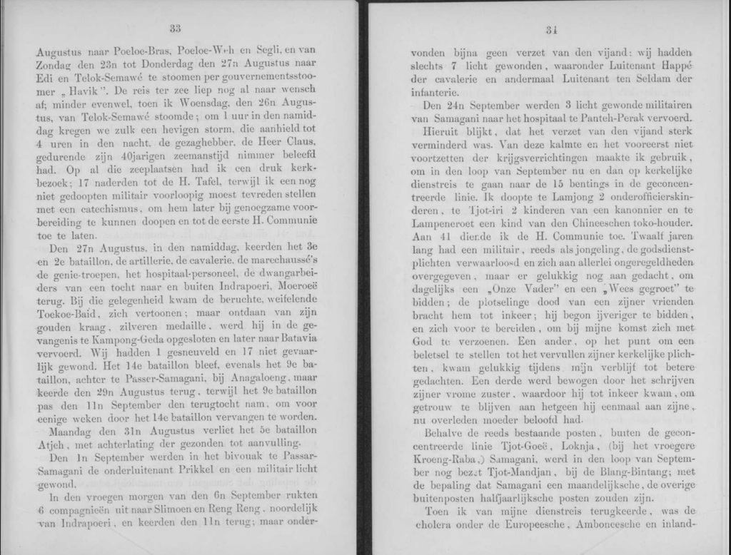 Kerkelijke beschouwingen over Groot-Atjeh en Onderhoorigheden gedurende de tweede helft van 1896, Berichten uit Nederlandsch Oost-Indie, III, 1897. Padre Verbraak. Guerra di Aceh. Gesuiti. Colonialismo olandese.
