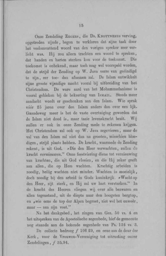 Orgaan der Nederlandsche Zendingsvereeniging, Januari 1884. Fonti Coeve Olandesi. 