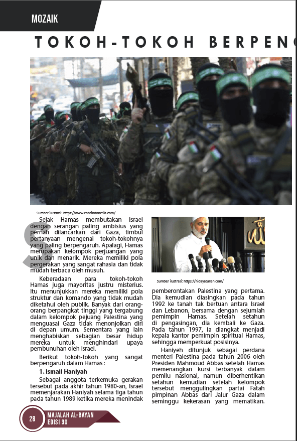 Majalah Santri Al Bayan. Islam. Pesantren. Indonesia. Hamas.