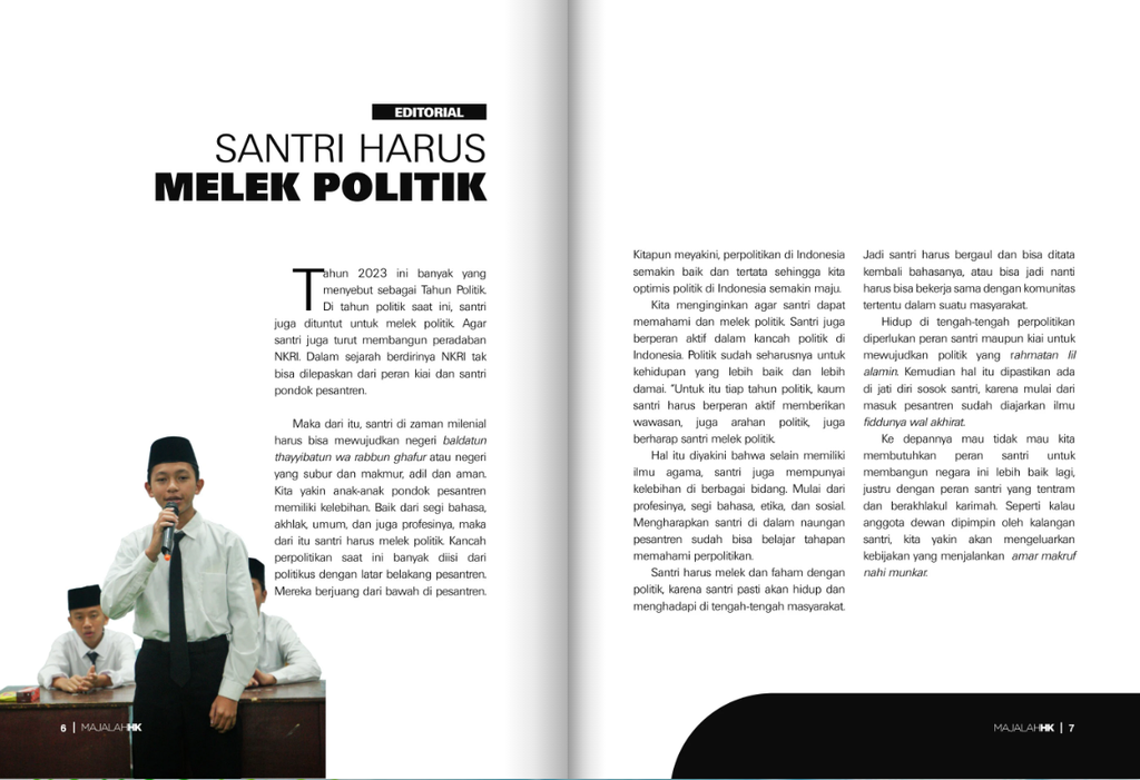 Majalah HK. Rivista Islamica Indonesiana. Pesantren. Superiorità Islamica.