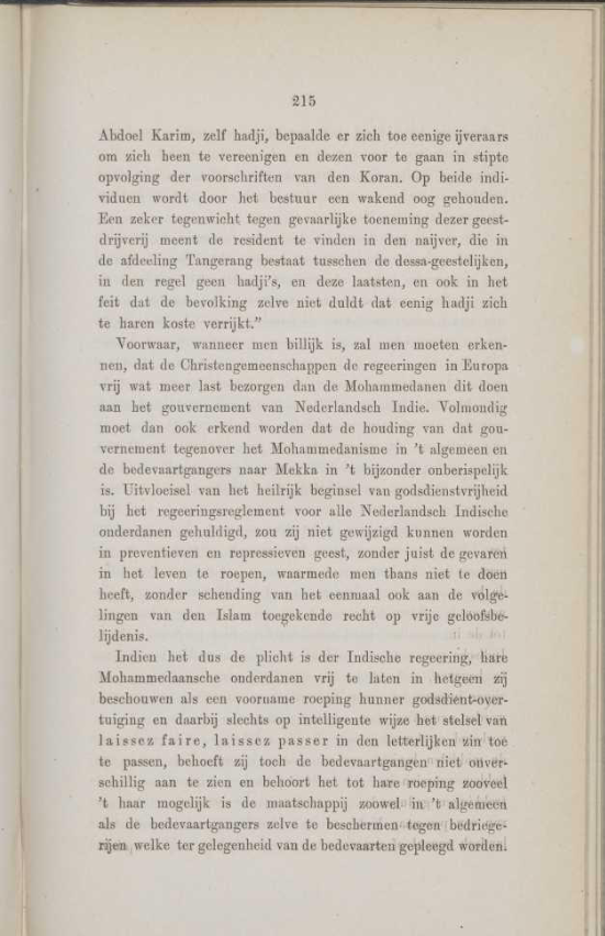De regeering van Nederlandsch Indie tegenover den Islam, Tijdschrift voor Neerland's Indië jrg 7, 1878. Fonti Coeve Olandesi. Indie Orientali Olandesi. Libertà Religiosa.