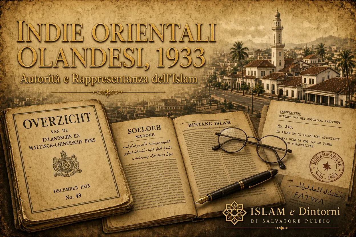indie orientali olandesi 1933 islam rappresentanza autotità